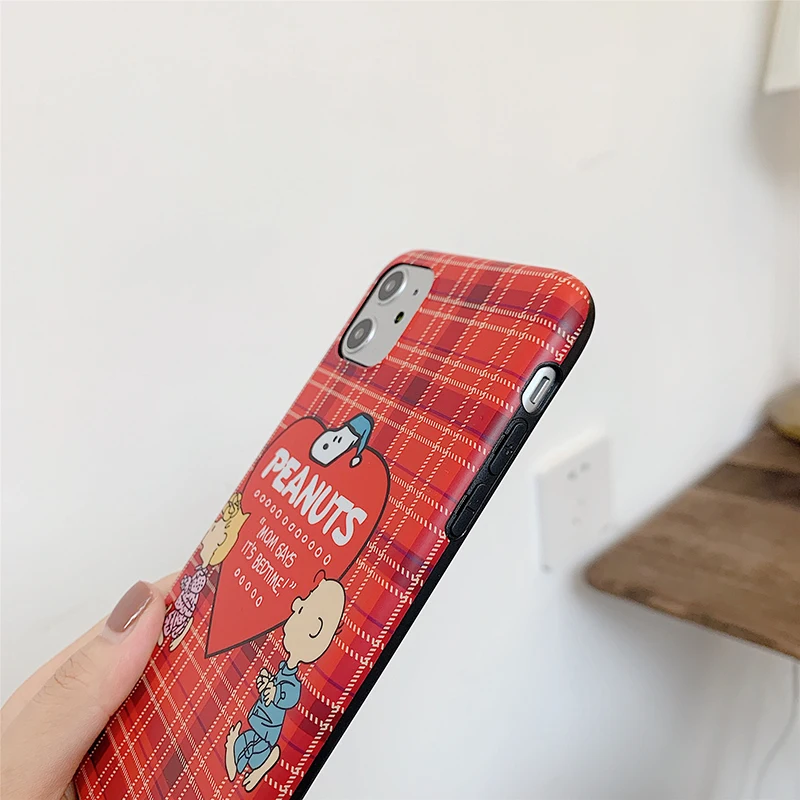 Чехлы для телефонов для iphone 11Pro XS Max X XR Red love Cute Charlie Lucy, мягкий чехол для iphone 7 8 Plus, чехлы для задней панели