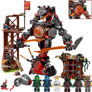 

734PCS Compatible lepins Ninjagoes 70626 Dawn of Iron Doom Ninjagoes Mini Set 10583 Building Blocks Toys for Children Gifts
