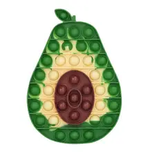 Jouet à presser d'avocat 20CM, bulle de pression étanche, sensoriel, anti Stress, en Silicone, décompression, pour enfants et adultes 
