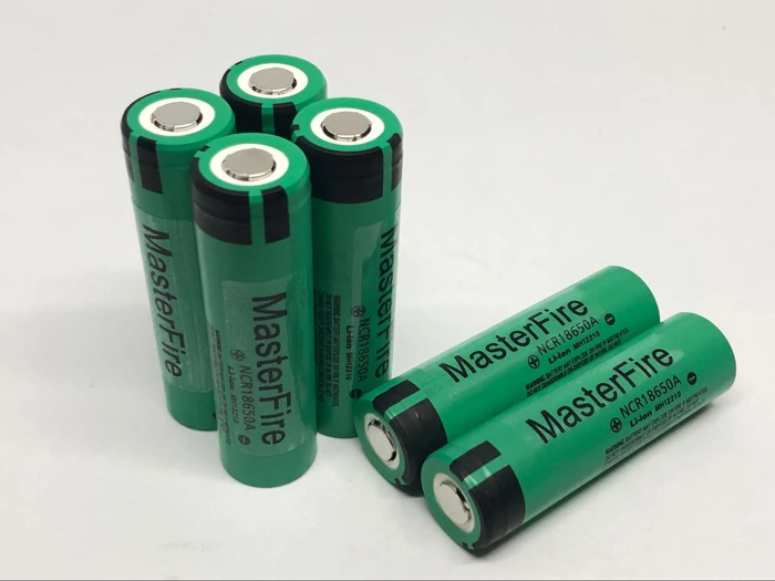 Оригинальный перезаряжаемый литиевый аккумулятор MasterFire NCR18650A 3100 мАч 18650 3 7 в для