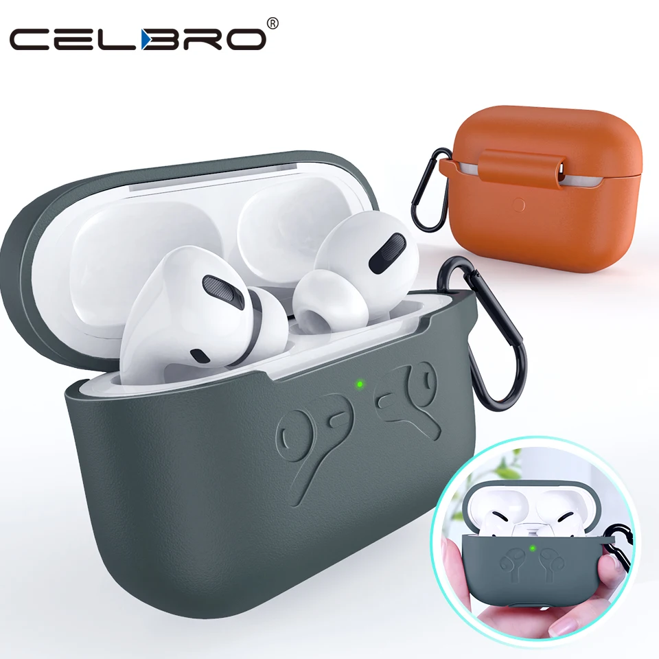 Силиконовый чехол для Airpods Pro беспроводной Bluetooth Apple Air Pods наушников AirPod защита |