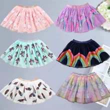 Новые модные милые юбки; Юбки принцессы для маленьких девочек; милые детские платья; детские юбки с блестками и вышивкой