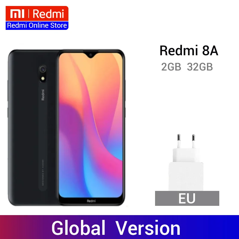 Xiaomi Redmi 8A 8 A с глобальной версией 2 Гб 32 ГБ 6 22 дюйма Восьмиядерный мобильный