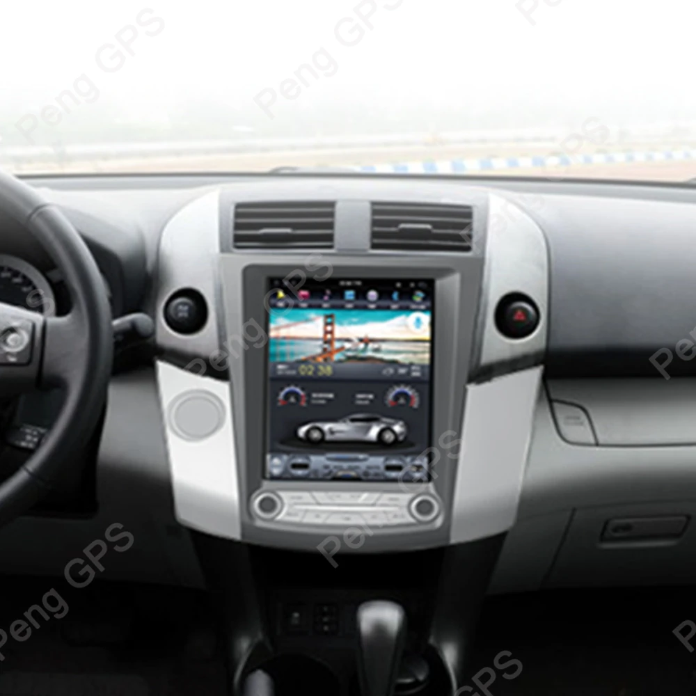 10," PX-6 Android 8,1 Автомобильный gps навигатор для Toyota RAV4 2006-2012 автомобильный Радио 4K Tesla стиль 1092*1080 стерео dvd-плеер блок