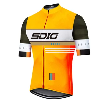 

2019 SDIG Summer Cycling Jersey Breathable Short Sleeve Men Shirt Ropa De Ciclismo Trekking Clothing Tops MTB Bicycle Clothes