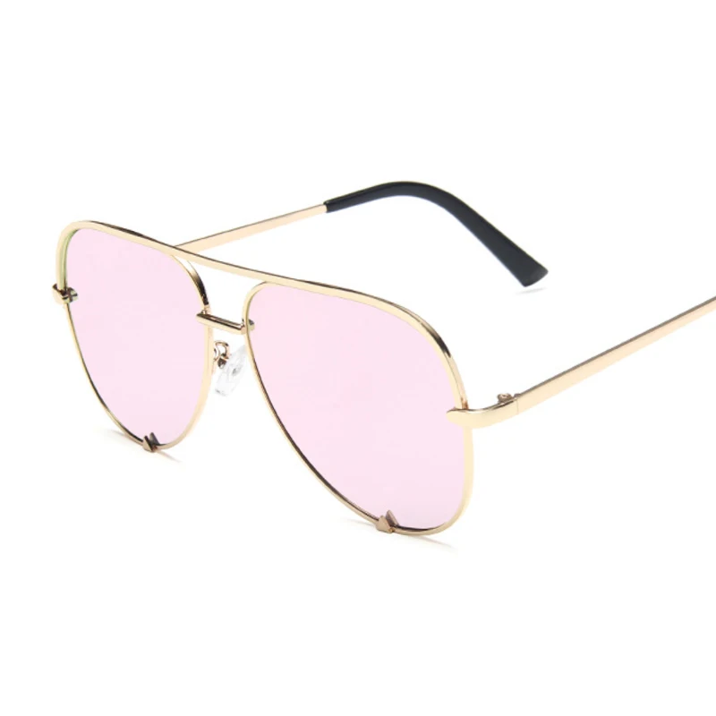 Brand Designer Aviation Sunglasses Woman Vintage Black Mirror Sun Glasses For Woman Fashion Big Frame Cool Sexy Female Oculos black sunglasses women Sunglasses