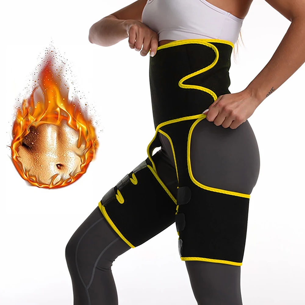 Fat Burner Leg Slimming High Waist Thigh Workout Trimmer Belt Weight Loss Shaper 