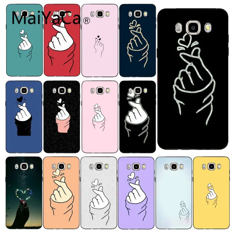 Maiyaca любовь на палец kpop Сердце чехол для телефона samsung Galaxy J7 J6 J8 J4 J4Plus DUO J7NEO J2 Prime |