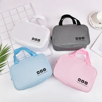

Women Travel Cosmetic Bag Casual Zipper Make Up Transparent Makeup Case Organizer Storage Pouch Toiletry Beauty Wash Kit Bags
