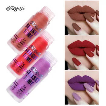 

2019 New 6 Color Matte Lip Gloss Women And Lady Sexy Lips Beauty Makeup Full Size Lip Gloss Brand Cosmetic