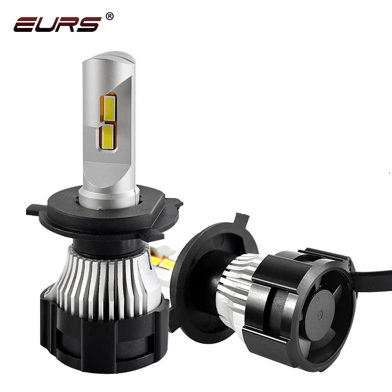 US $55.39 EURS Headlight P18 LED h7 led h4 led bulb car accessorie Hilo beam lamp 6000k auto hb4 fog lights fan style canbus H11 9005 hb3