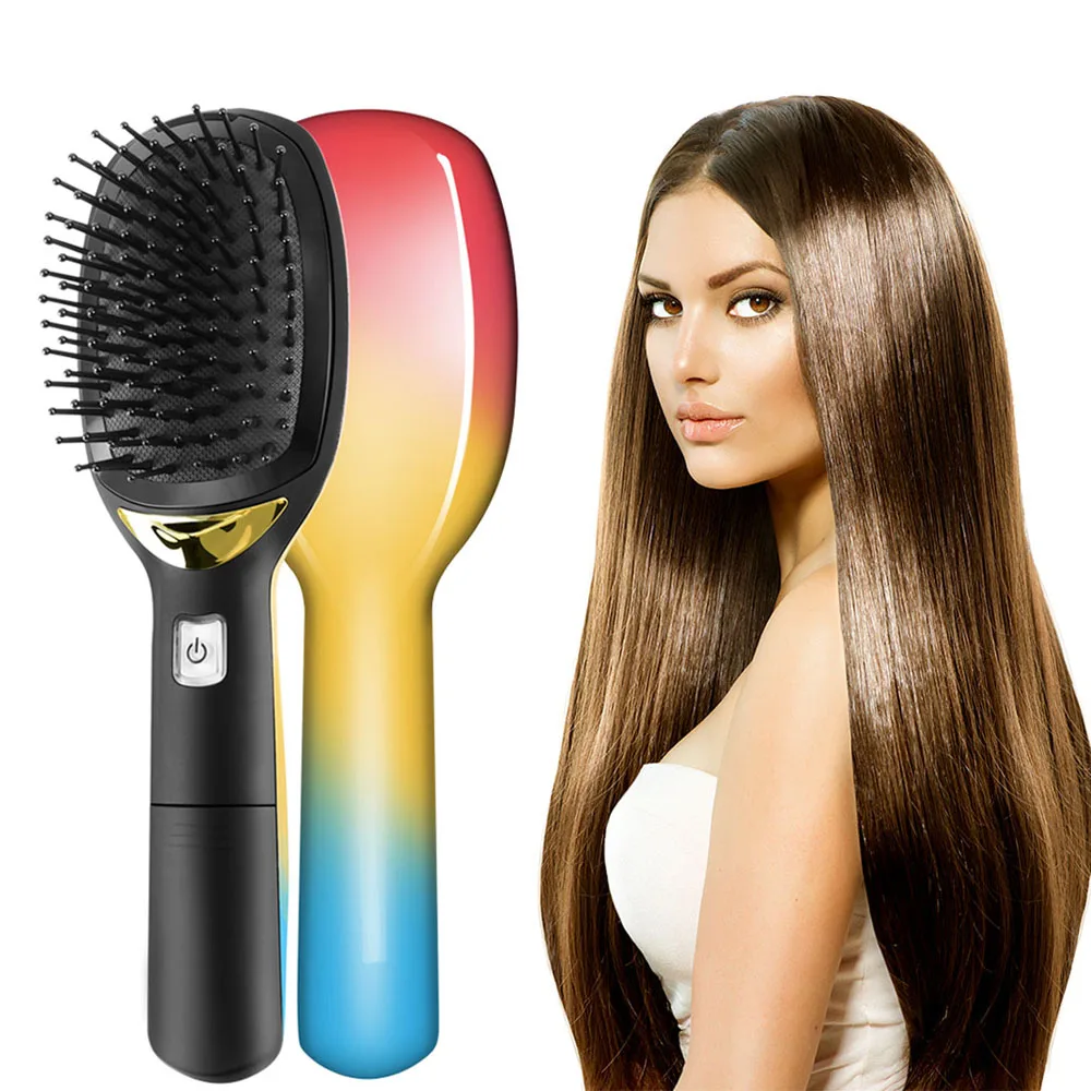 

Electric Ionic Hair Comb With Handle Portable Negative Ions Hairbrush Hair Modeling Styling Combs Antistatic Magic Hair Brush