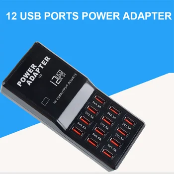 

10/12 USB Power Fast Charge Station Multi Port Charger For iPhone X 8 7 6 Samsung Huawei AC Adapter Charger Socket