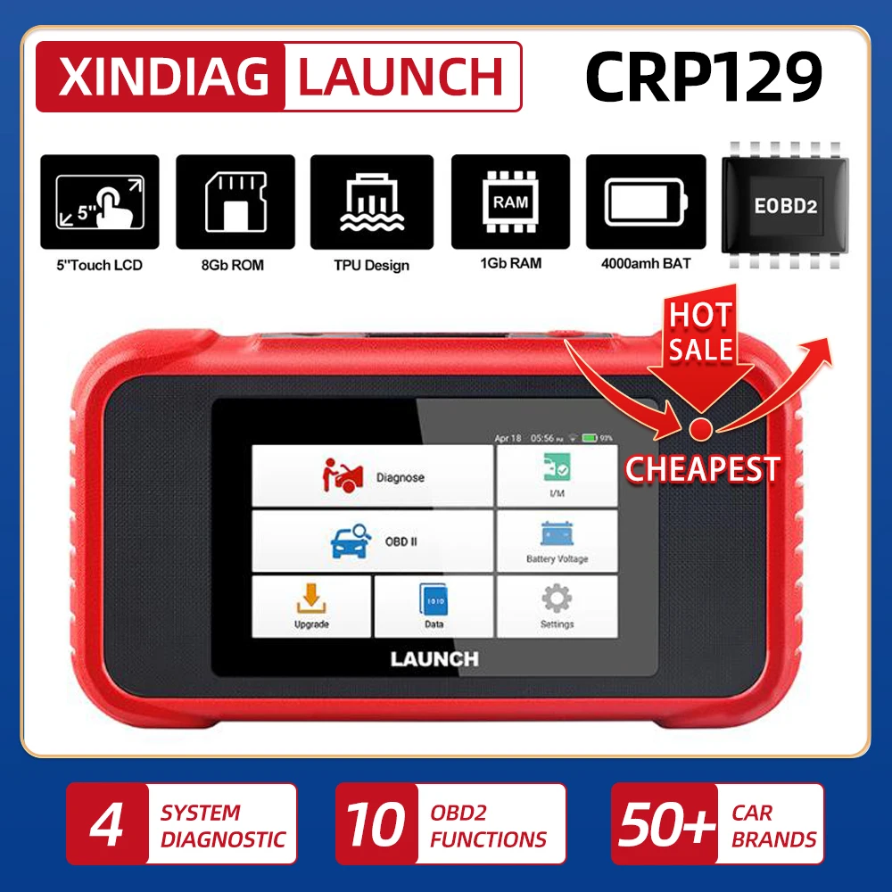 Launch X431 Crp129E Creader 129E Obd 2 Diagnostic Tool Code Reader