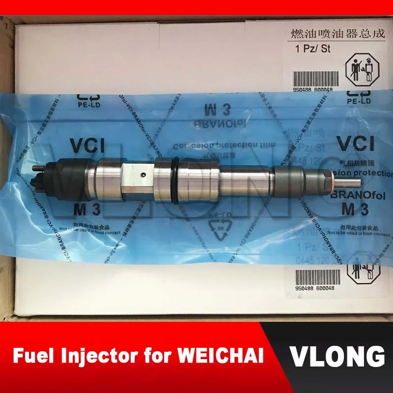 

Genuine New Engine Common Rail WD10 Diesel Fuel Injector B445122159 0445120265 0445 120 265 for WEICHAI 612630090028 00986AD1016