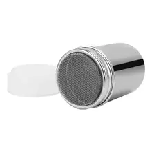 1 шт нержавеющая сталь приправа горшок кофе порошок диспенсер соль перец бутылки, кухонные принадлежности с пластиковой крышкой(размер L