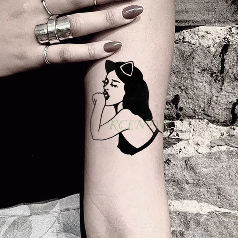 Водостойкая Временная тату наклейка Amy Winehouse поддельные татуировки сексуальная