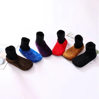 

Unisex Men Home Indoor Fleece Thick Bed Sock Non Slip Slipper Soft Floor Socks