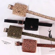 Леопардовый декоративный пояс сумка мини-посылка индивидуальность модные женские пояса