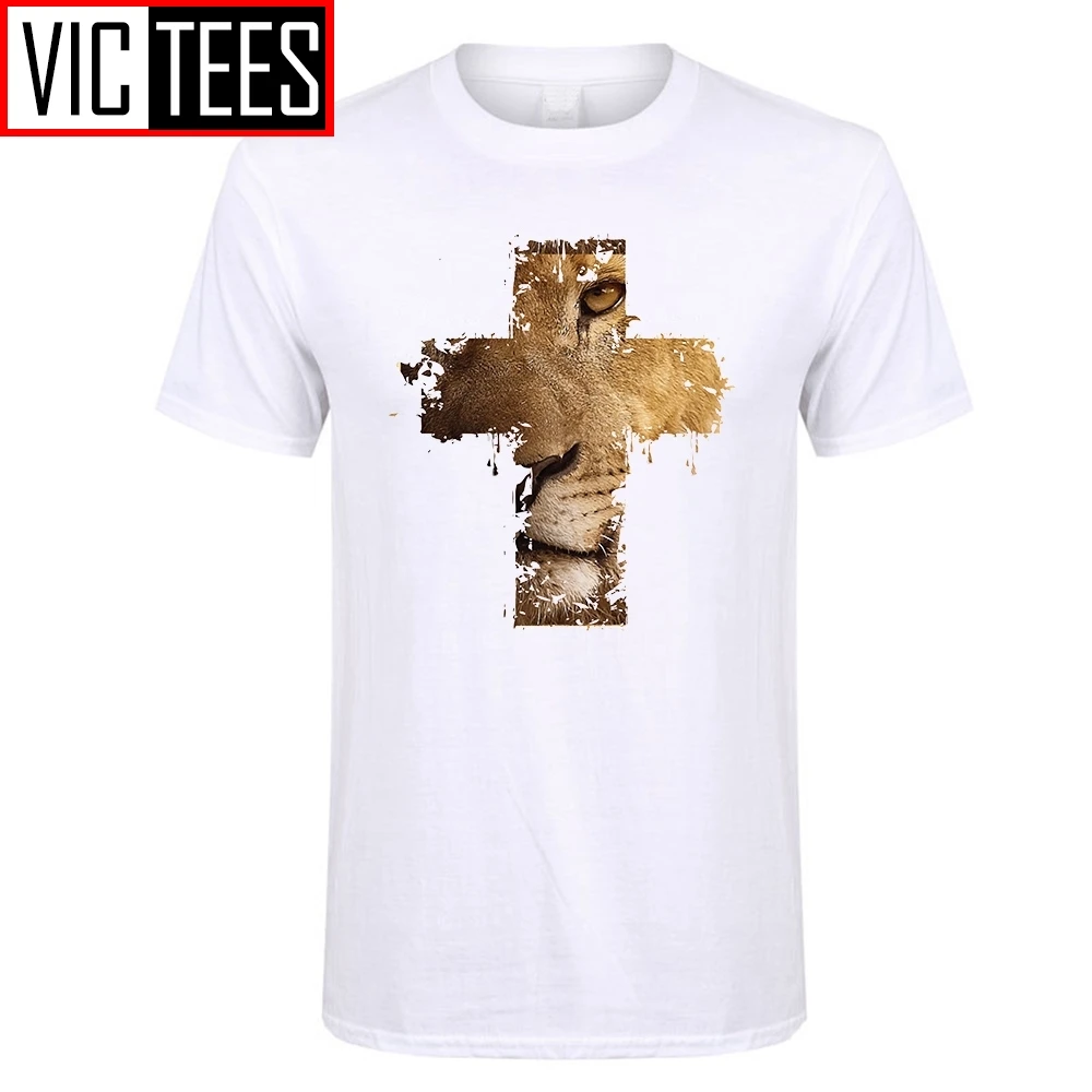 Los hombres de T camisas León cruz Animal Homme camiseta camisetas de algodón para hombres - AliExpress Ropa de hombre