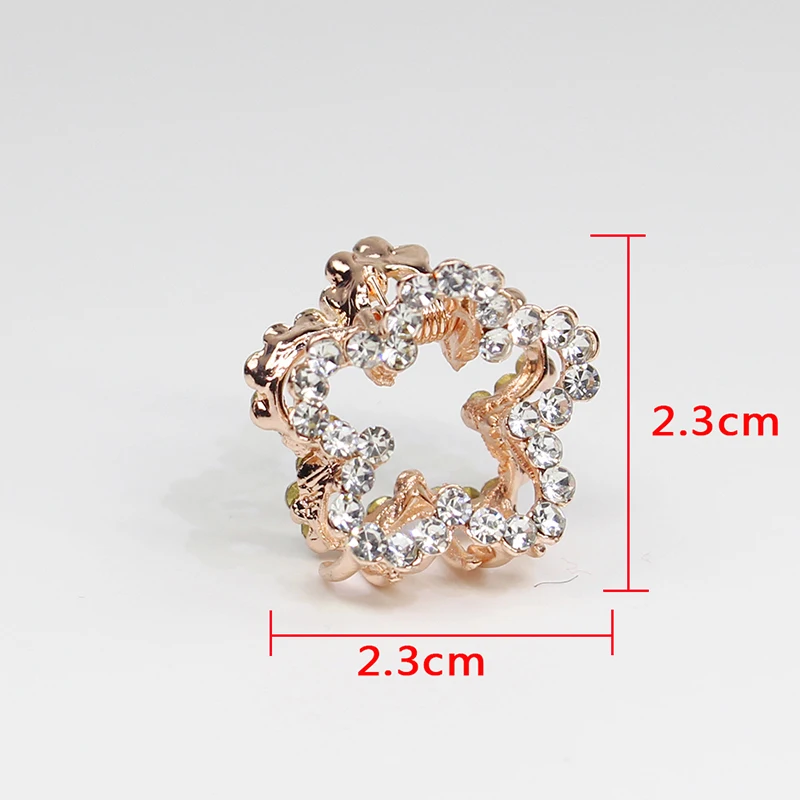 Girls Small Hair Claws Crab Rhinestone Hairpins Hair Jewelry hair accessory jewelry accessories For Women