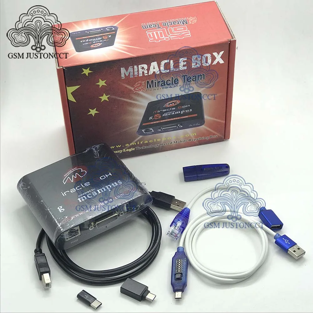MIRACLE BOX + micracle key + umf boot cable - gsmjustoncct - B