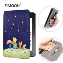 Чехол для всех новых Kindle 10th Gen, тонкий защитный смарт-чехол с принтом из искусственной кожи, чехол с ремешком на руку для Kindle