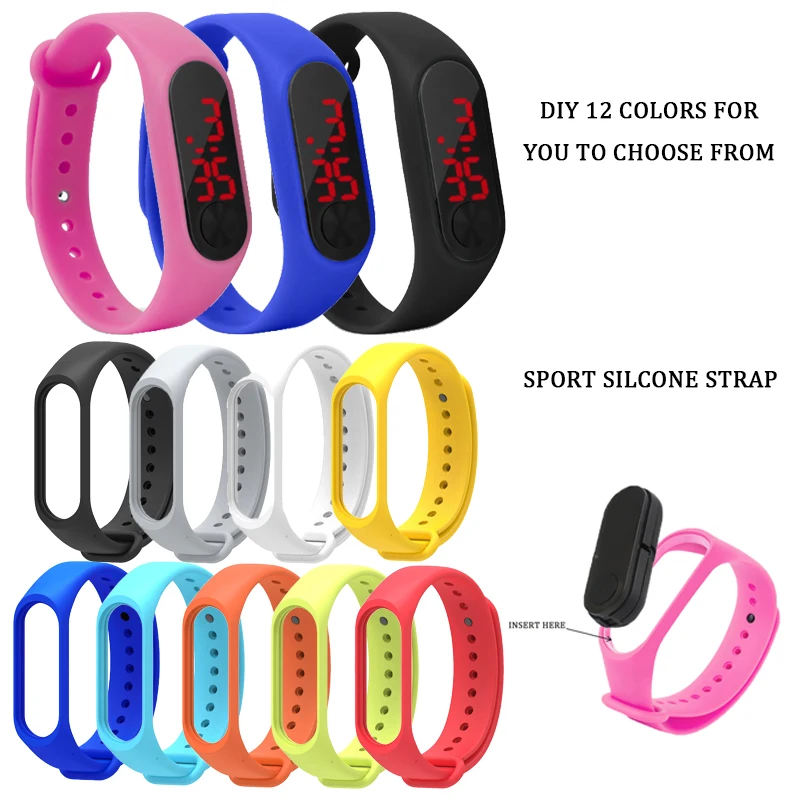 

Rubber Silicone Sports Band for For iwatch bracelets Creative DIY Free match Smart Accessories Wrist Watch часы мужские