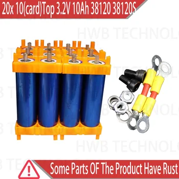 

20pcs Top Quality 3.2V 10Ah 38120 38120S LiFePO4 Battery Cell Ele Bicycle Battery For Bike With Connector Support and Screw