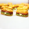 10Pcs/Set Mini Simulation Food Hamburger Pretend Play For Doll Kitchen Toys Dollhouse Miniatures Classic Charms DIY Decoration 5