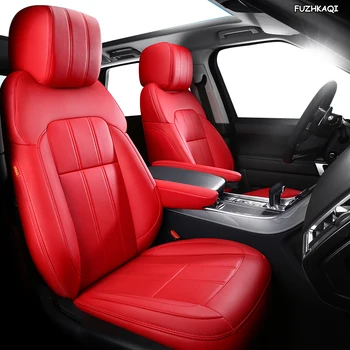 

FUZHKAQI Custom Leather car seat covers For SUBARU XV Outback Impreza LEGACY Forester Tribeca Automobiles Seat Covers car seats