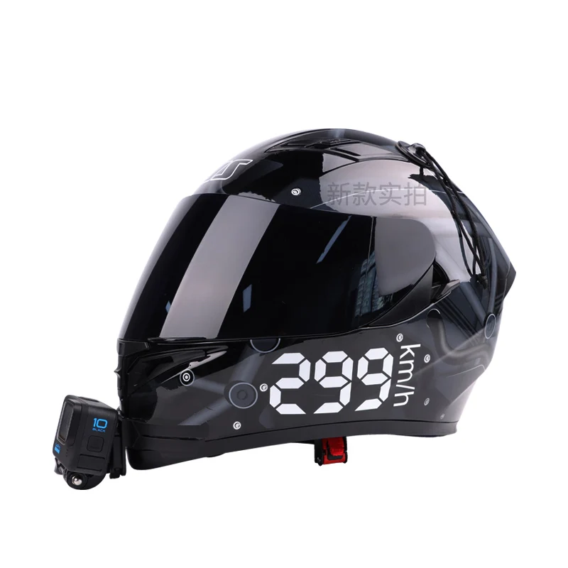 Kit d'accessoires de montage sur casque GoPro pour caméras de sport GoPro,  DJI, Insta360, SJCam, Eken (Support menton pour casque de cyclisme GoPro) -  ✓