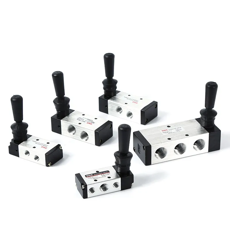 

Free Shipping 4H210-08 1/4" 2 Position 5 Port Air Manual Valve Pneumatic Control Valve 5/2 Way Hand Lever Operated Control Valve