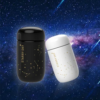 

LDFCHENNEL Mini 304 stainless steel mug thermos water bottle cute couple small male personality gift thermo mug