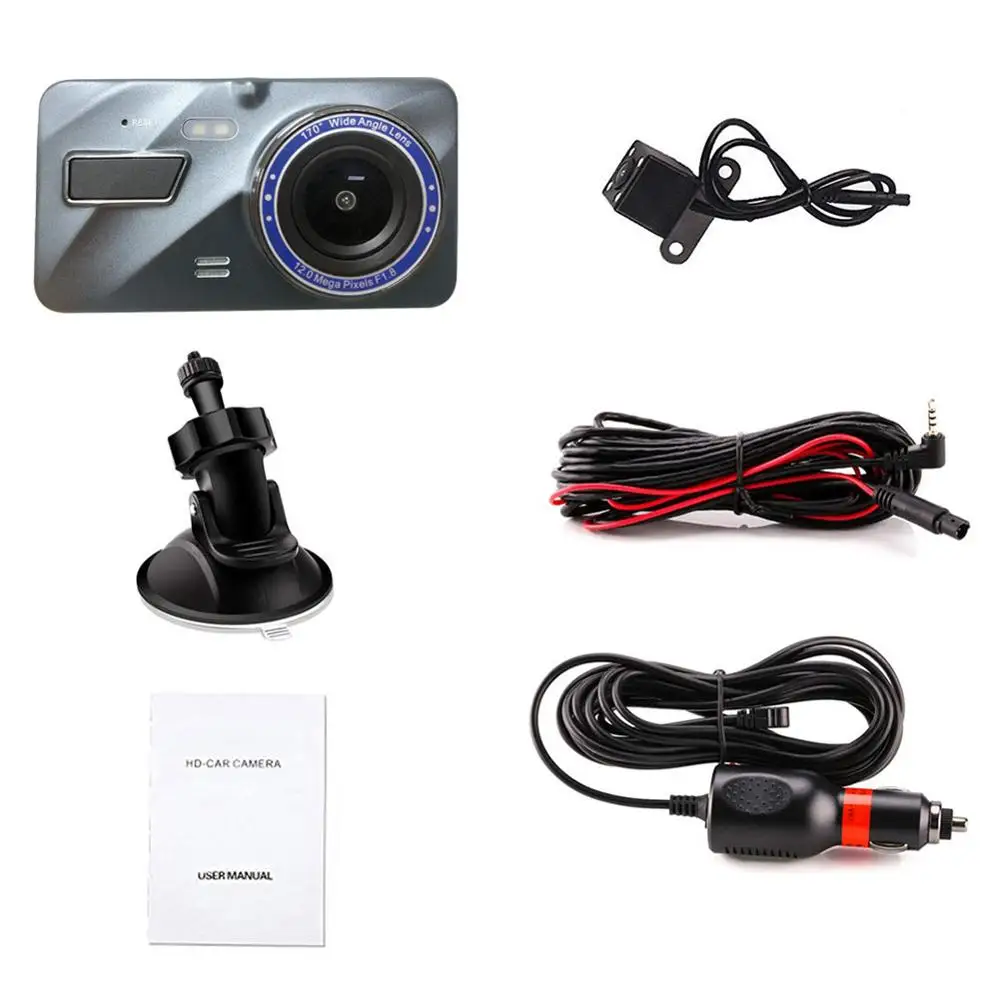Full HD 1080P Автомобильный видеорегистратор с режимом ночной съемки вождения видео рекордер петля записи парковки монитор авто вождения