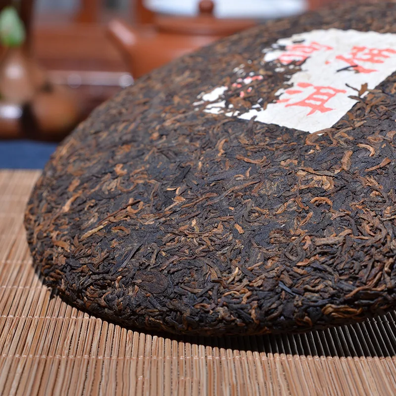 2002 Yr 357g China Pu'er Tea Yunnan Menghai Mellow Oldest RipePu-erh Tea Down Three High Clear Fire For Lost Weight Tea