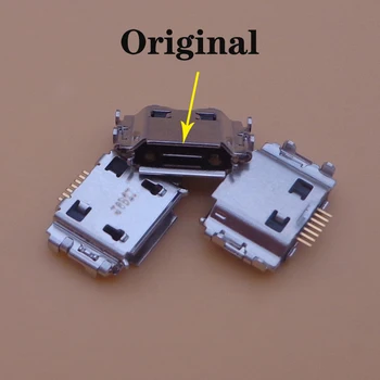 

100pcs/lot micro mini 7pin USB jack socket connector repair parts for samsung S5830 S8300 S8000 I9220 N7000 S3930 charging port