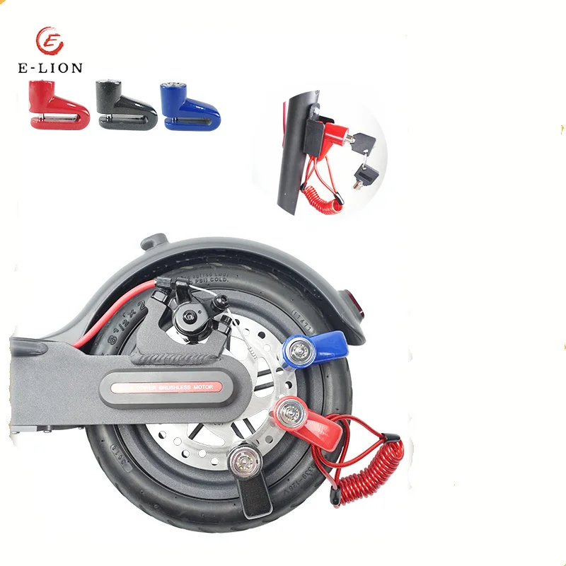 

For Xiaomi Electric Scooter 1s Accessories Disc Brake Lock Security Car Riding Equipment Modification
