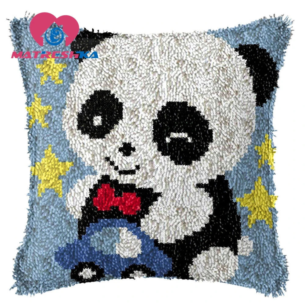 embroidery pillow cross-stitch pillow latch hook kits embroidery carpet do it yourselfFoamiran for craft Cartoon gift for child