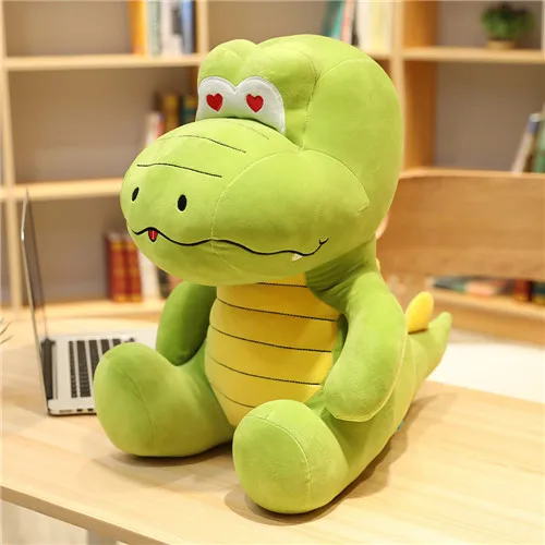 25-55 см большие Мультяшные сидящие крокодиловые плюшевые игрушки для детей, чучело животного, настоящая жизнь, игрушечный крокодил для детей, Kawaii Xtmas подарки - Цвет: 2