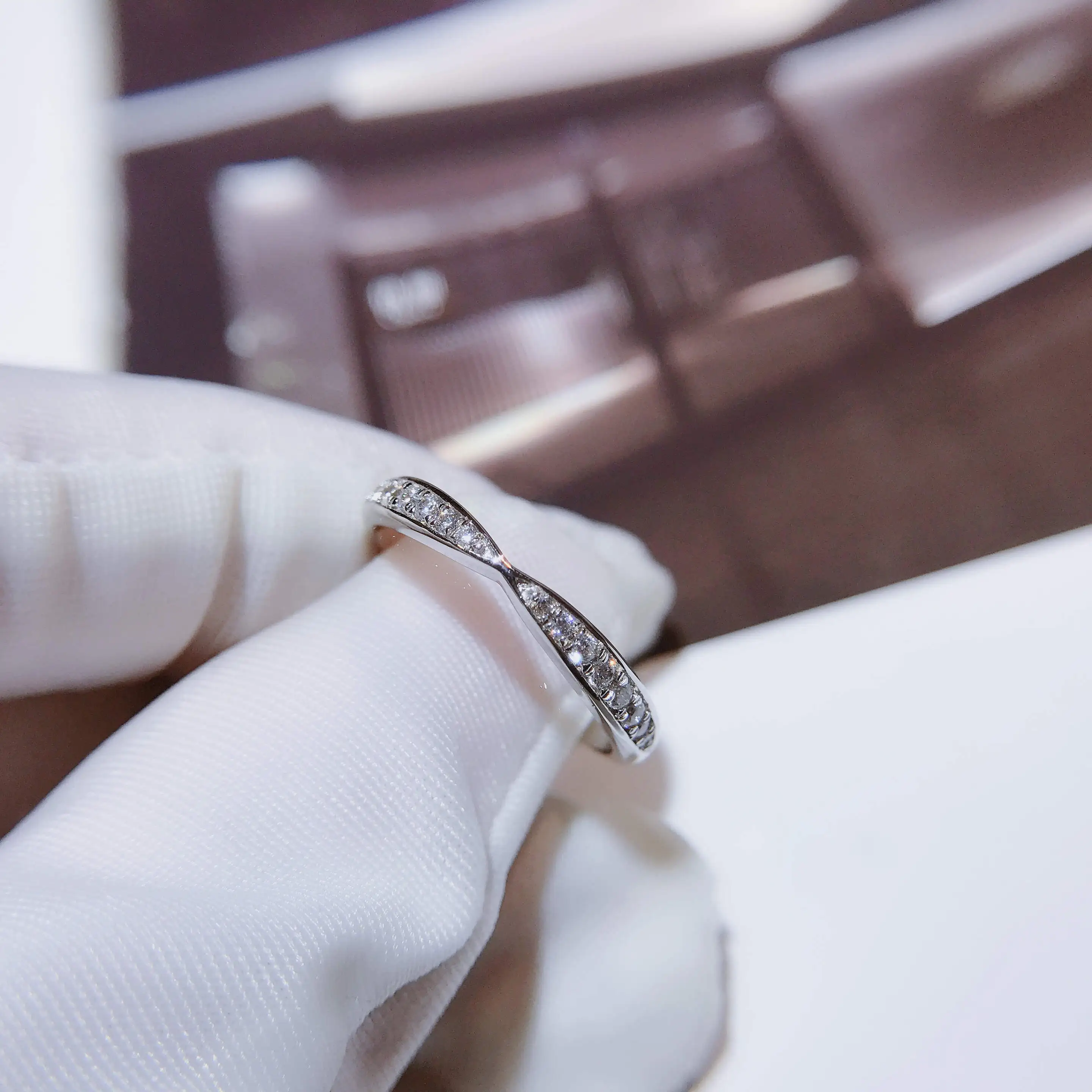 Кольцо из стерлингового серебра 925 пробы с муассанитом, кольцо EF с цветным хвостом, вечерние ювелирные изделия, обручальное кольцо на годовщину