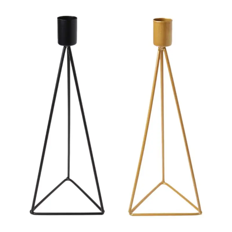 2022 New Triangle Geometric Candlestick Tealight Candle Holder Stand Wedding Party Decor | Дом и сад