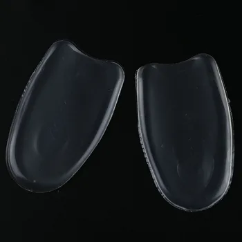 

Pair 5mm Height Clear Silicone Gel Heel Insoles for Women