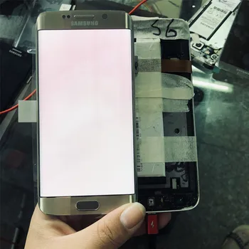 

ORIGINAL 5.1'' SUPER AMOLED Display for SAMSUNG Galaxy S6 edge LCD G925 G925I G925F Touch Screen Digitizer+burn in shadow