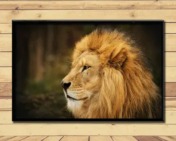 

Lion King Of Animal Ferocious (32) Wall Posters Prints Silk Art Painting For Home Wall Bedroom Decor