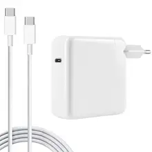 MacBook Pro зарядное устройство, 61 Вт USB-C в USB-C адаптер переменного тока зарядное устройство для MacBook Pro 12 дюймов 13 дюймов, MacBook Air, с кабелем C