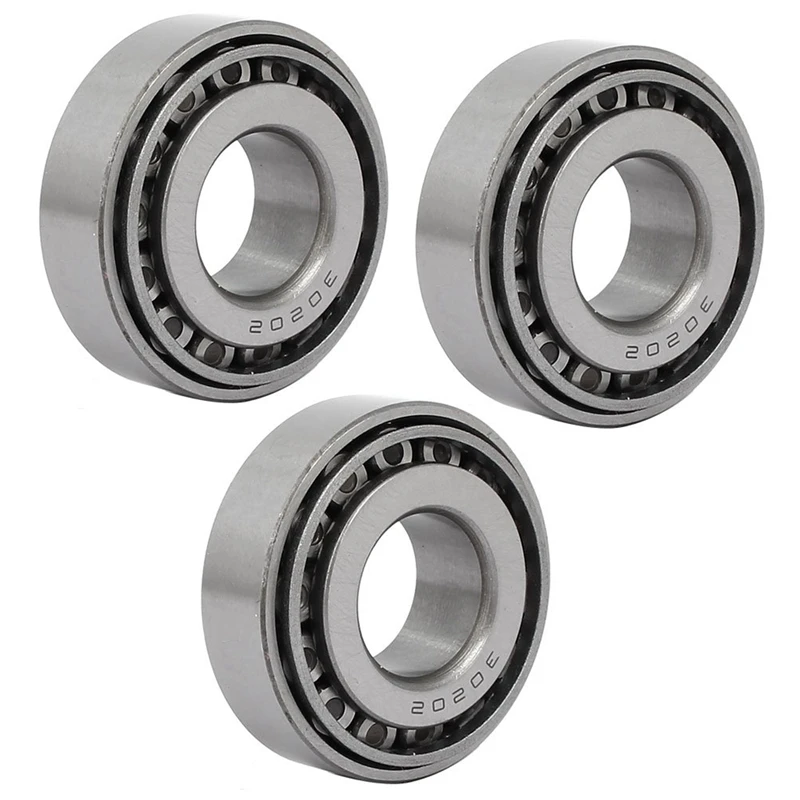 

30202 35Mmx15Mmx12Mm Single Deep Groove Ball Bearings Silver Tone 3Pcs