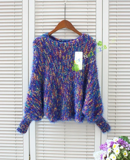 2 шт. * 250 г пряжа с яркими перьями для вязания модная шерстяная ручной вязки