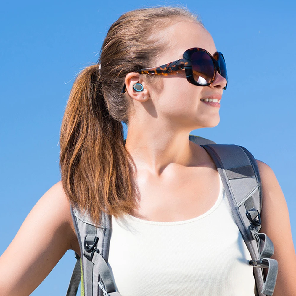 6D стерео 5,0 Bluetooth светодиодный дисплей, водонепроницаемые наушники, беспроводные наушники с 1200 мАч зарядным устройством