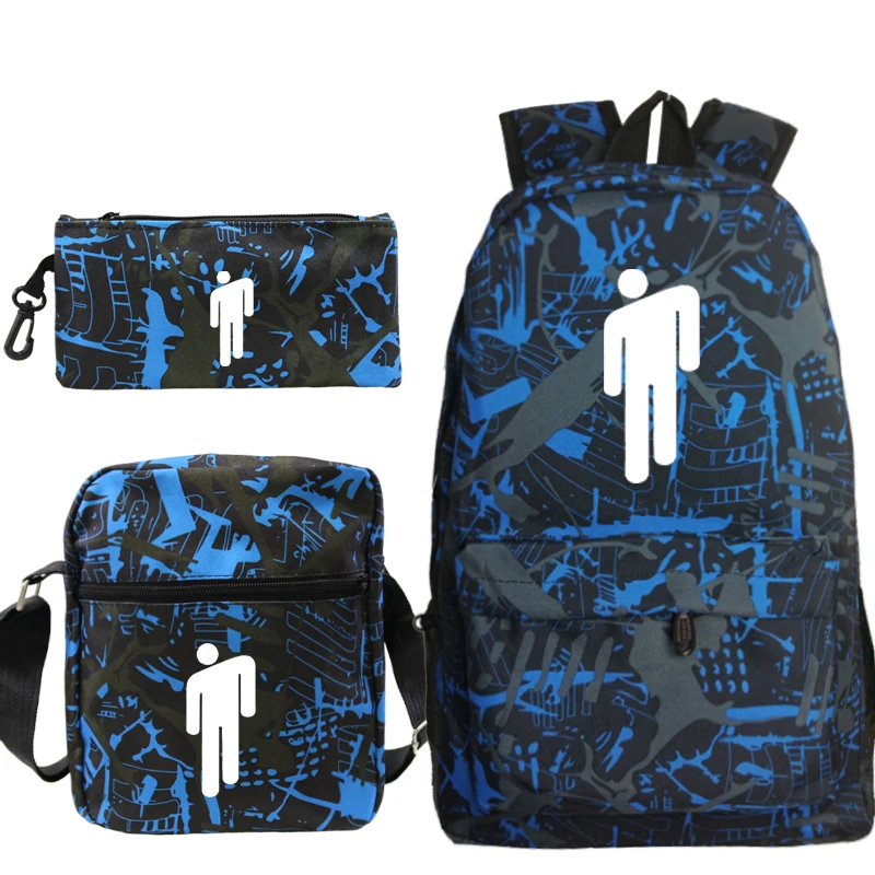Billie Eilish bag 13 Billie Eilish школьные сумки светящиеся подростковые мальчики девочки рюкзак унисекс Billie Eilish Mochila Рюкзаки/пеналы для ручек/сумки на плечо - Цвет: Billie Eilish bag 13